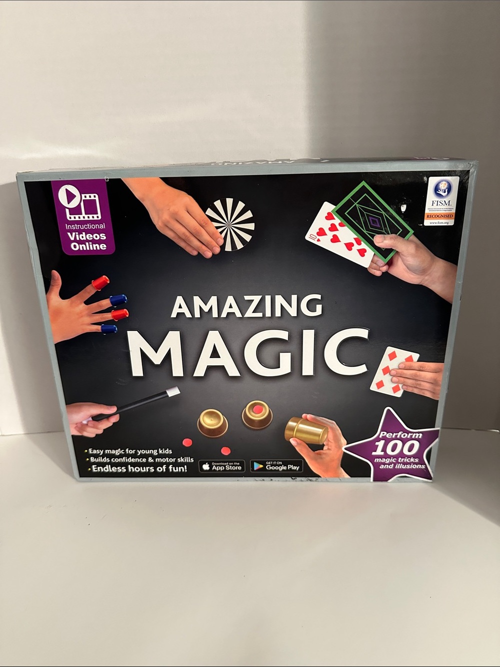 Amazing Magic Kit - Black Game Tray with Magic Instructions